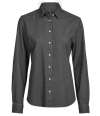 T4005 4005 Tee Jays Ladies Denim Shirt BLACK DENIM colour image